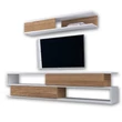 TV szekrény Sims - White, Teak