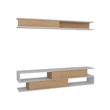 TV szekrény Sims - White, Teak