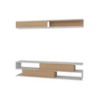 TV szekrény Sims - White, Teak