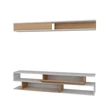 TV szekrény Sims - White, Teak