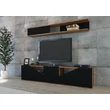 TV szekrény Taç - Walnut, Black