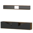 TV szekrény Taç - Walnut, Black