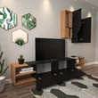 TV szekrény Zebra - Black, Teak