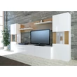TV szekrény Lore - White, Teak
