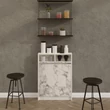 Összecsukható asztal Bracked - Carrara Marble