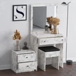 Fésülködő asztal Nice - Carrara Marble