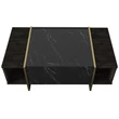 Dohányzóasztal Veyron - Black, Gold