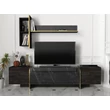 TV szekrény Veyron - Black, Gold