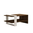 Dohányzóasztal Gaye - Walnut, White