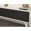TV szekrény Alberi - Anthracite, White