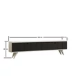 TV szekrény Alberi - Anthracite, White