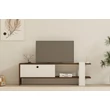 TV szekrény Gaye - Walnut, White