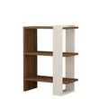 könyvespolc Gaye - Walnut, White