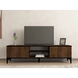 TV szekrény Erem - Walnut, Black