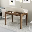 Étkező asztal Kiev 508 - Walnut, Cream