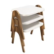 Dohányzóasztal (3 részes) Paris - Walnut, White