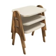 Dohányzóasztal (3 részes) Paris - Walnut, Cream