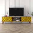 TV szekrény Class - Walnut, Yellow