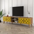 TV szekrény Class - Walnut, Yellow