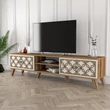 TV szekrény Class - Walnut, Cream