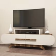TV szekrény Rose - Diós, Krém
