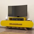 TV szekrény Rose - Walnut, Yellow