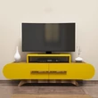 TV szekrény Rose - Walnut, Yellow