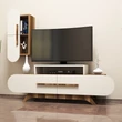TV szekrény Rose S - Walnut, Cream