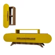 TV szekrény Rose S - Walnut, Yellow