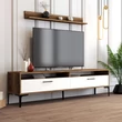 TV szekrény Istanbul - Diós, Fehér