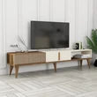TV szekrény Milan Alt - Diós, Krém