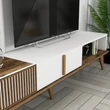 TV szekrény Milan TV - Diós, Fehér