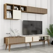 TV szekrény Milan TV - Diós, Krém