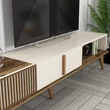 TV szekrény Milan TV - Diós, Krém