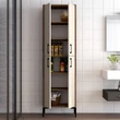 Tároló szekrény Berlin A - Walnut, Cream