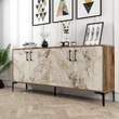 Konzolasztal Kiev - Diós, Fehér Marble