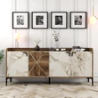 Konzolasztal Venedik - Diós, Fehér Marble