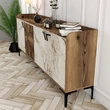 Konzolasztal Venedik - Diós, Fehér Marble