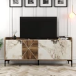 Konzolasztal Venedik - Diós, Fehér Marble