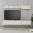 TV szekrény Lyon 2 - Krém, Arany