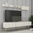 TV szekrény Lyon 2 - Krém, Arany