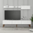 TV szekrény Lyon 2 - Fehér, Diós