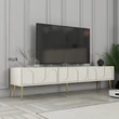 TV szekrény Lyon 43 - Krém, Arany