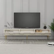 TV szekrény Lyon 43 - Krém, Arany