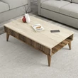 Dohányzóasztal Milan - Diós, Travertine