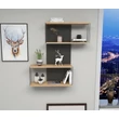 Fali polc Destan - Antracit, Pine