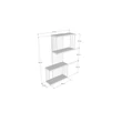 Fali polc Destan - Antracit, Pine