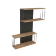 Fali polc Destan - Antracit, Pine