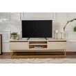 TV szekrény Escape 180 - Arany, Travertine