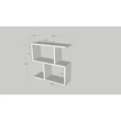 Kis asztal Life - Fekete, Marble